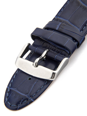 Curea unisex din piele culoarea albastră pentru ceas HYP-01-ROYAL
