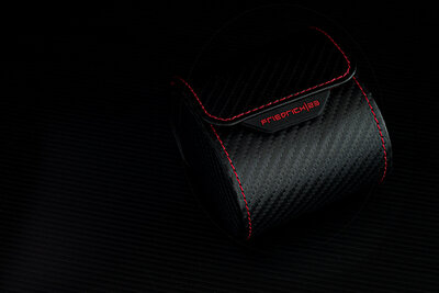 Husă pentru ceas Friedrich Lederwaren Carbon 32057-2