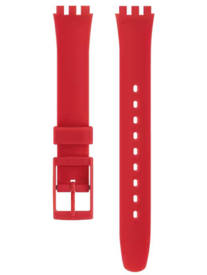 Curea de silicon Swatch ALR124C 13mm (pro Swatch), culoarea roșie