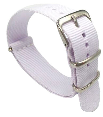 Curea din nylon Ricardo Kronplatz, alb, NATO