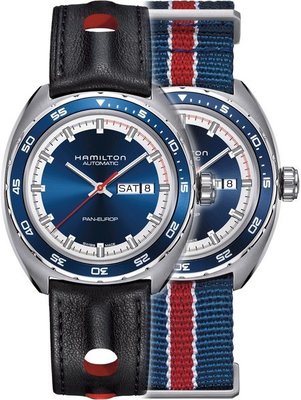 Hamilton American Classic Pan Europ Day Date Auto H35405741 + curea de rezervă
