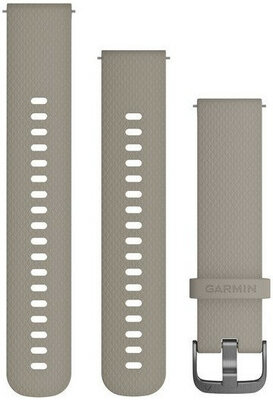 Curea din silicon Garmin 20mm (pentru Venu, Venu Sq, Venu Sq 2, Venu 2 plus etc.), bej, Quick Release, 010-12691-09