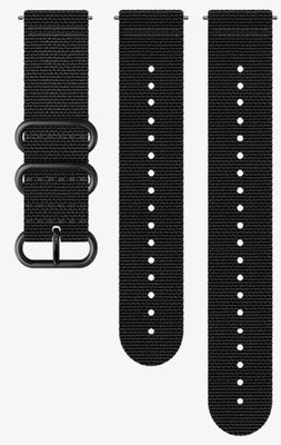 Curea textilă Suunto 24mm (pro Suunto Spartan Sport, Spartan Sport Wrist HR/Baro, Suunto 9), culoarea neagră