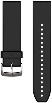 Curea de silicon Garmin 22mm (pro Garmin Fenix 8/7/6 (47mm), Epix 2 aj.), culoarea neagră V4, QuickFit