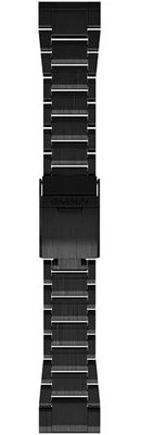 Brățară din titan Garmin 26mm (pentru Garmin Fenix 8/7X/6X (51mm), Tactix și altele), negru V2, QuickFit, 010-12580-00