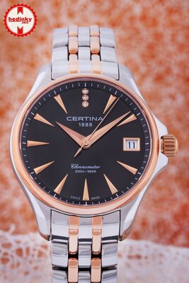Certina DS Action Lady Quartz Precidrive COSC Chronometer Diamonds C032.051.22.086.00