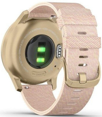 Garmin Vivomove 3 Style, Light Gold / Pink Nylon Band