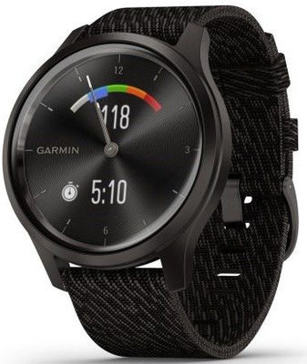 Garmin Vivomove 3 Style, Slate / Black Nylon Band