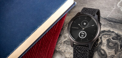 Garmin Vivomove 3 Style, Slate / Black Nylon Band