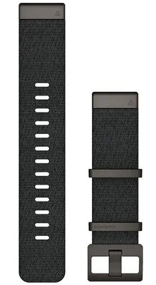 Curea de nailon Garmin 22mm (pro Garmin Fenix 8/7/6 (47mm), Epix 2 aj.), culoarea neagră, QuickFit