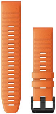 Curea din silicon Garmin 22mm (pentru Garmin Fenix 8/7/6 (47mm), Epix 2 etc.), portocaliu, QuickFit, 010-12863-01