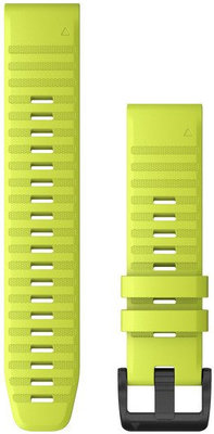 Curea de silicon Garmin 22mm (pro Garmin Fenix 8/7/6 (47mm), Epix 2 aj.), culoarea galbenă, QuickFit
