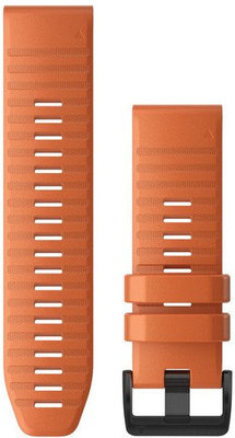 Curea de silicon Garmin 26mm (pro Garmin Fenix 8/7X/6X (51mm), Tactix aj.), culoarea portocaliu, QuickFit