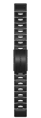Brățară din titan Garmin 22mm (pro Garmin Fenix 8/7/6 (47mm), Epix 2 aj.), culoarea neagră, QuickFit