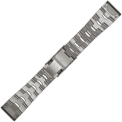 Brățară din titan Garmin 26mm (pentru Garmin Fenix 8/7X/6X (51mm), Tactix etc.), gri, QuickFit, 010-12864-08