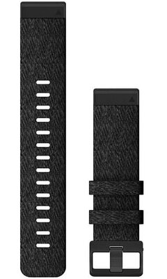 Curea din nylon Garmin 22mm (pentru Garmin Fenix 8/7/6 (47mm), Epix 2 etc.), negru V1, QuickFit, 010-12863-07