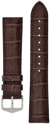 curea din piele Hirsch Duke L 01028010-2, maro, lungime L, Quick Release