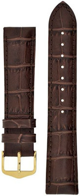 curea din piele Hirsch Duke M 01028110-1, maro, lungime M, Quick Release