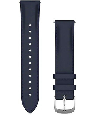 Curea din piele Garmin 20mm (pro Venu, Venu Sq, Venu 2 plus aj.), culoarea albastră, Quick Release