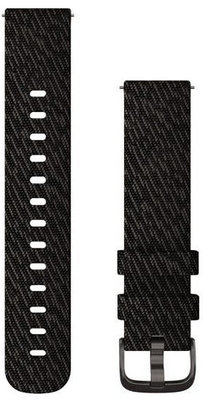 curea din nylon Garmin 20mm (pentru Venu, Venu Sq, Venu 2 plus și altele), negru V1, Quick Release, 010-12924-13