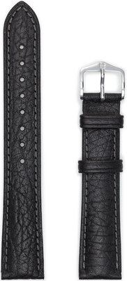 Curea neagră din piele Hirsch Camelgrain L 01009050-2 (Piele de vițel)