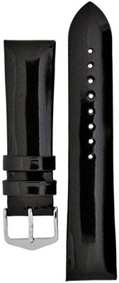 Curea din piele Hirsch Diva M 01536150-2, negru, piele de vițel, lungime M