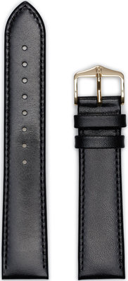 Curea din piele Hirsch Osiris L 03475050-1, negru, piele de vițel, lungime L, Quick Release