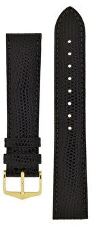 Curea neagră din piele Hirsch Rainbow L 12322650-1 (Piele de vițel)