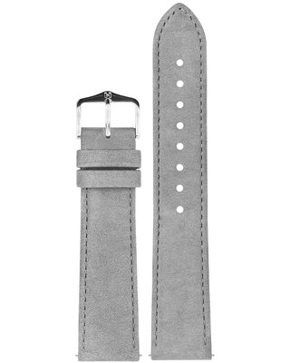 Curea din piele Hirsch Osiris L 03433030-2, gri, piele de vițel, lungime L, Quick Release