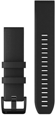 Curea de silicon 22mm (pro Garmin Fenix 8/7/6 (47mm), Epix 2 aj.), culoarea neagră, QuickFit