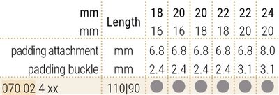 Curea din piele Hirsch Navigator 07002410-2, maro, piele de vițel, lungime L