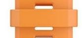 Buclă din silicon Garmin (pro QuickFit 26), orange, 4ks