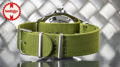 curea din nylon Ricardo Kronplatz, verde, NATO