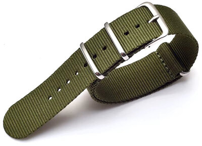 Curea din nailon Ricardo, verde, NATO