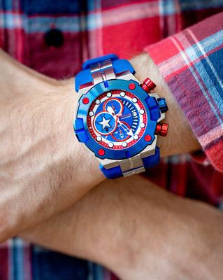 Invicta Marvel Quartz Chronograph 30313 Captain America Limited Edition 3000buc