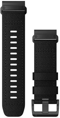 Curea din nylon Garmin 26mm (pentru Garmin Fenix 8/7X/6X (51mm), Tactix și altele), negru, QuickFit, 010-13010-00