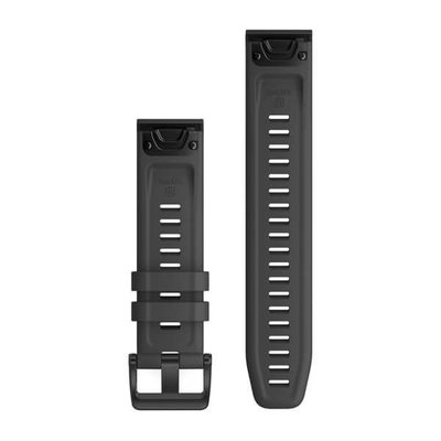 Curea din silicon Garmin 22mm (pentru Garmin Fenix 8/7/6 (47mm), Epix 2 și altele), gri V1, QuickFit, 010-12863-22