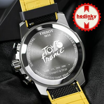 Tissot Supersport Quartz Chronograph T125.617.17.051.00 Tour de France 2021 Special Edition (+ curea de rezervă)