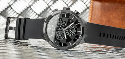 Swatch Checkpoint Black Chronograph SB02B400