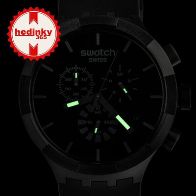 Swatch Checkpoint Black Chronograph SB02B400