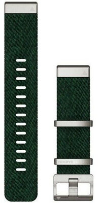 Curea de nailon Garmin 22mm (pro Garmin Fenix 8/7/6 (47mm), Epix 2 aj.), culoarea verde, QuickFit