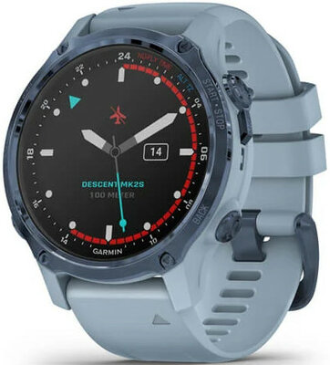 Garmin Descent Mk2S Sapphire, Blue / Sea Foam Band