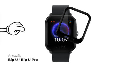 Sticlă de protecție 3D Mosh Tempered Glass Protector 0.5mm pentru Amazfit Bip U / Bip U Pro