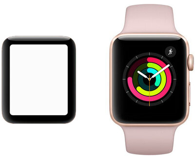 Sticlă de protecție 3D Mosh Tempered Glass Protector 0.5mm pentru Apple Watch Series 3 42mm