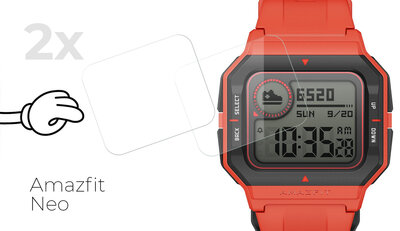Sticlă de protecție Mosh Tempered Glass Protector 0.3mm pentru Amazfit Neo (2 buc)