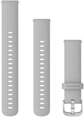 Curea de silicon Garmin 18mm (pro Venu 2S, Vívoactive 4S, Vívomove 3S), culoarea gri V3, Quick Release, + partea extinsă