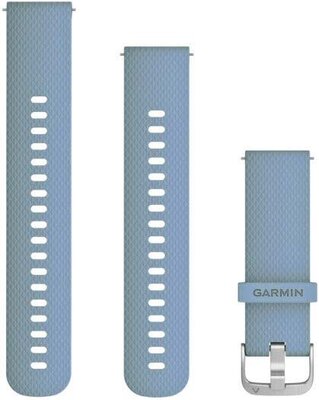 Curea de silicon Garmin 20mm (pro Venu, Venu Sq, Venu 2 Plus aj.), culoarea albastră V1, Quick Release + partea extinsă