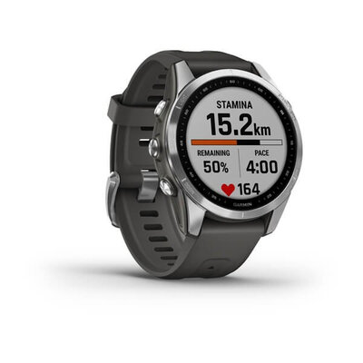 Garmin Fenix 7S Silver / Graphite Band