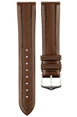 Curea din cauciuc Hirsch Hevea L 40458815-2, maro, cauciuc natural, lungime L, Quick Release