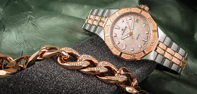 Edox Sport Delfin Diver Date Lady 53020-357rm-ror